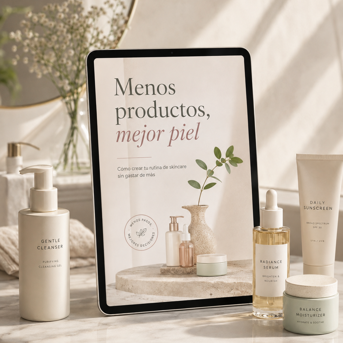 Menos productos, mejor piel